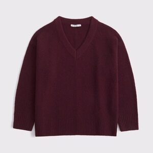 Abercrombie Dad’s Burgundy V-Neck Sweater